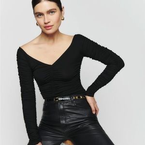 Reformation Esra Knit Top